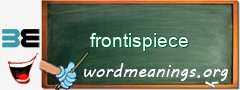 WordMeaning blackboard for frontispiece